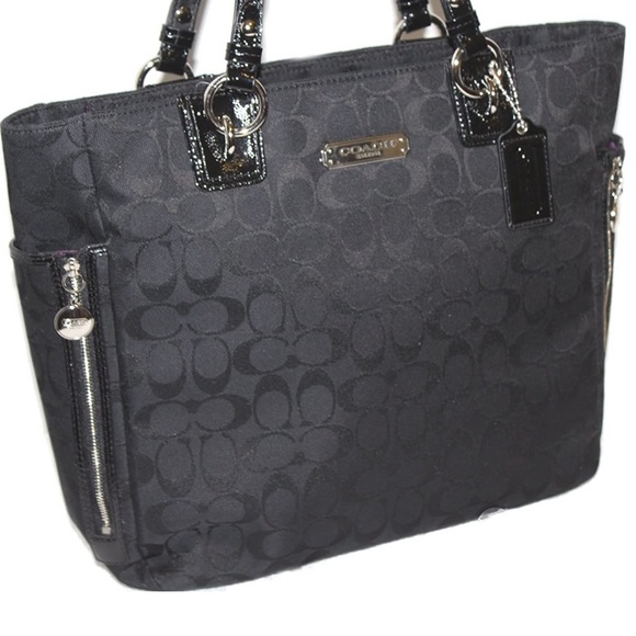 NWT Coach Gallery Zip Tote Fabric Shoulder Bag - Picture 2 of 5